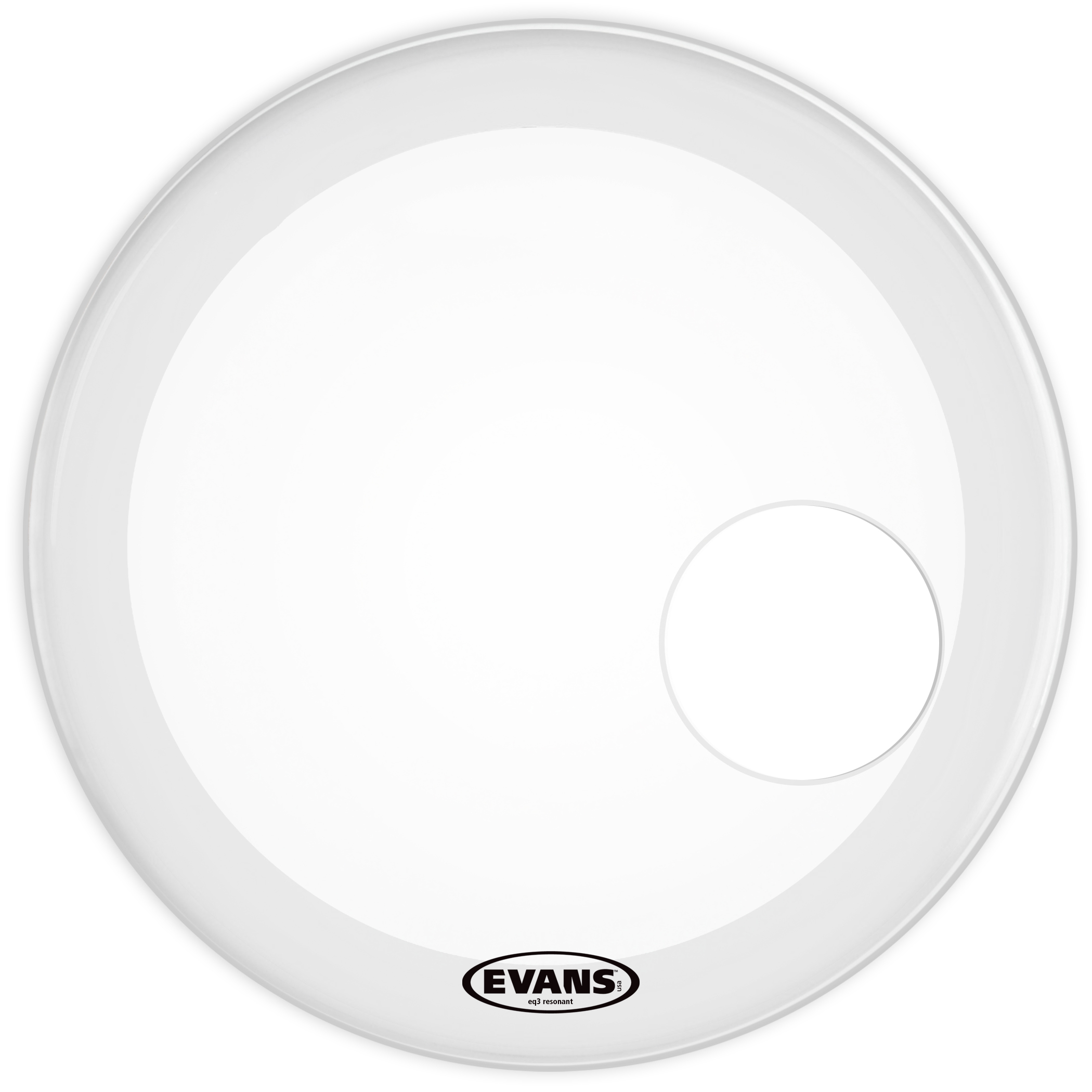 Evans resonant bass clearance drum head