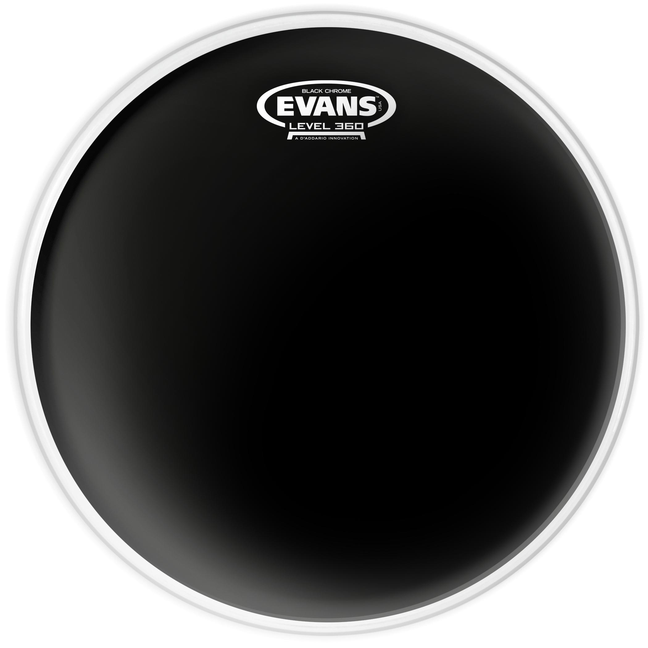 Evans Black Chrome Drum Head - Just Drums
