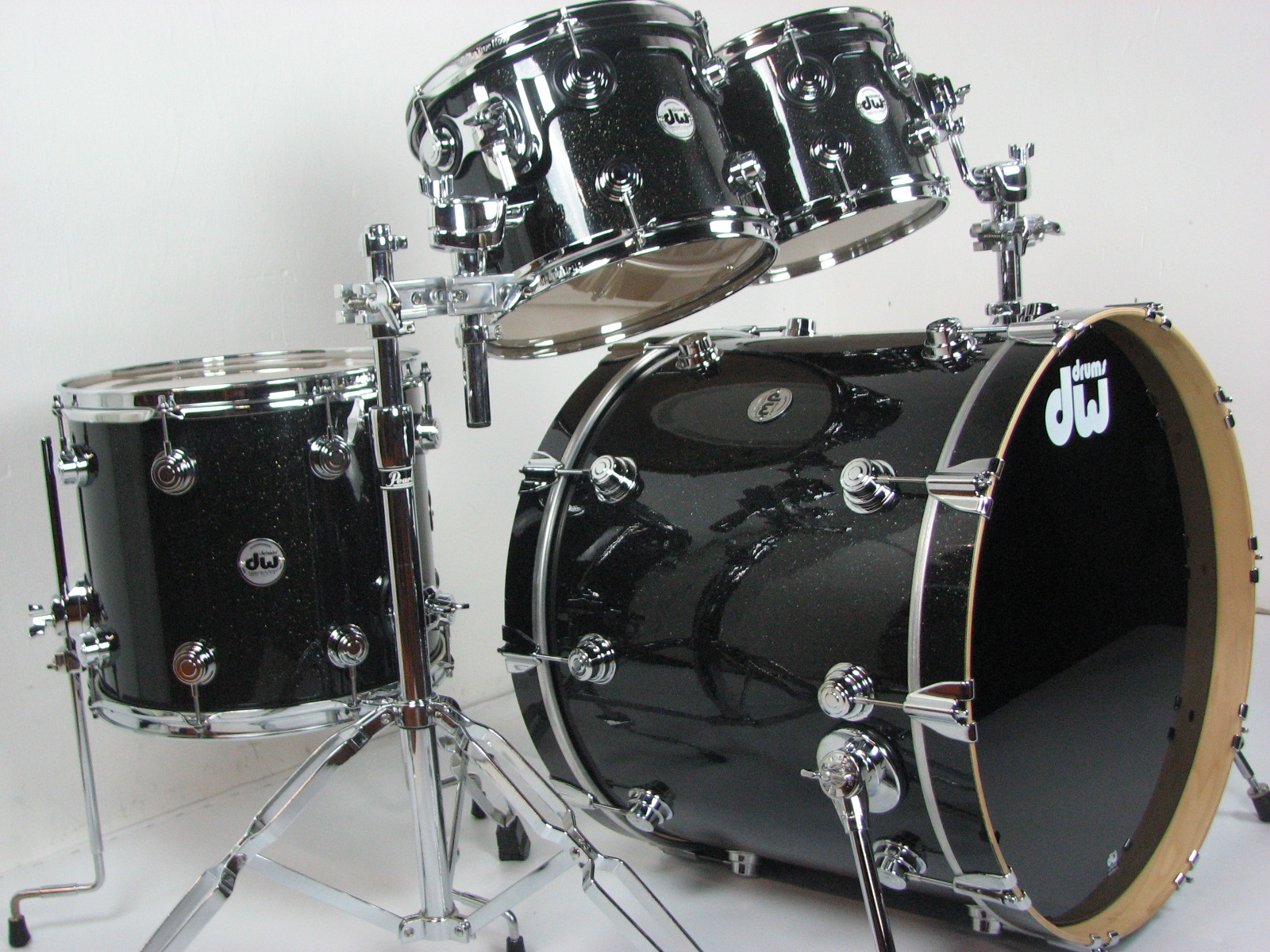 Dw Collectors Series 4pc Black Sparkle Just Drums