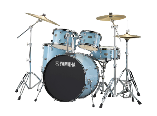 Yamaha Rydeen - 5 Piece Kit (20" Bass Drum) - HW680W, Cymbals, & Throne