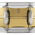 Ludwig "Super Brass" Lacquered Brass Snare Drum - Nickel Hardware - Image 2