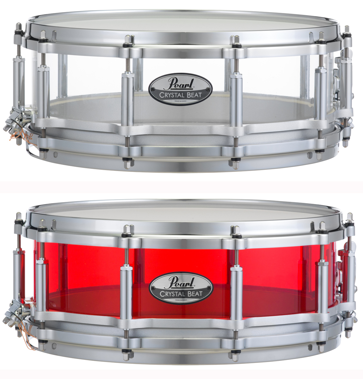 Pearl Crystal Beat Acrylic Free Floating Snare Drum - Just Drums