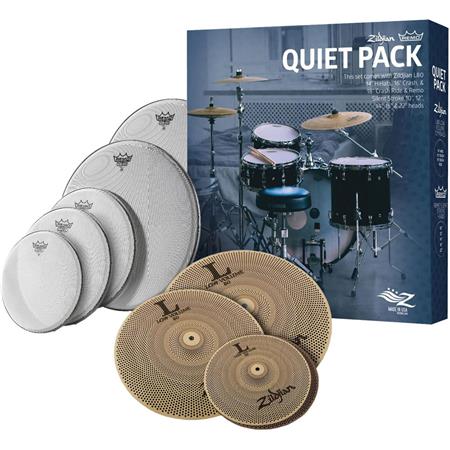 in de rij gaan staan Hedendaags Ontslag Zildjian & Remo Quiet Pack - Silent Stroke Mesh Heads with L80 Low Volume  Cymbals - Just Drums